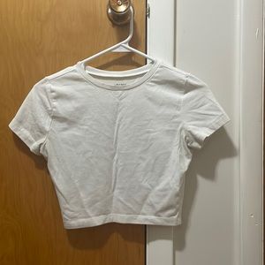 White crop top